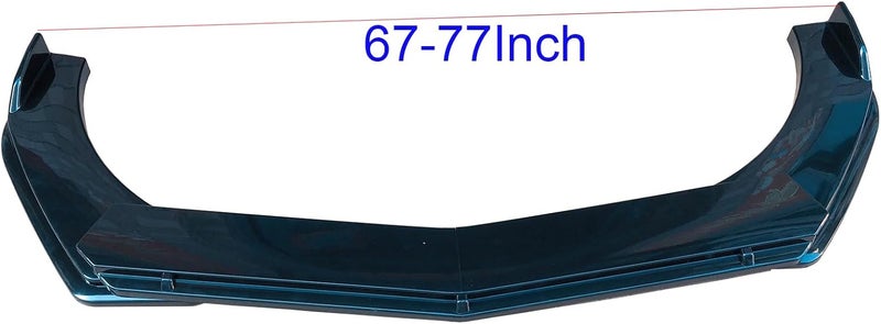 Propartauto Universal Front Bumper Lip Body Kit Spoiler with Strut Rod Tie Support Bars 8"-11" - Image 4